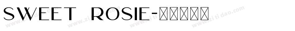 Sweet Rosie字体转换